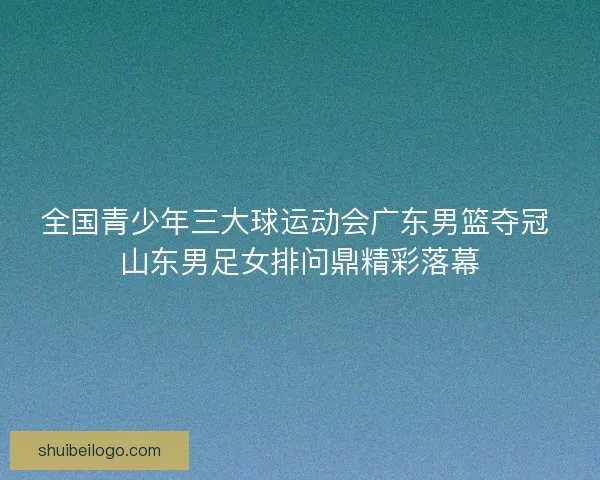 全国青少年三大球运动会广东男篮夺冠 山东男足女排问鼎精彩落幕